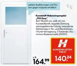 Hellweg Kunststoff-nebeneingangstür ,,f02 easy" Angebot