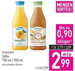 Sutterlüty Innocent Säfte Angebot