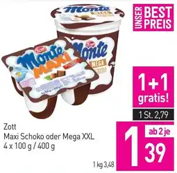 Sutterlüty Zott Maxi Schoko oder Mega XXL Angebot
