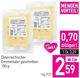 Sutterlüty Österreichischer Emmentaler geschnitten Angebot