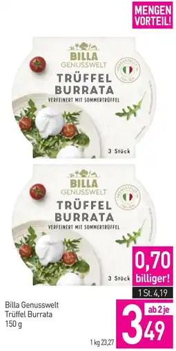 Sutterlüty Billa Genusswelt Trüffel Burrata Angebot