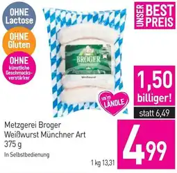 Sutterlüty Metzgerei Broger Weißwurst Münchner Art Angebot