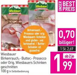 Sutterlüty Wiesbauer Birkenrauch,- Prosecco oder orig. Wiesbauers Schinken Angebot