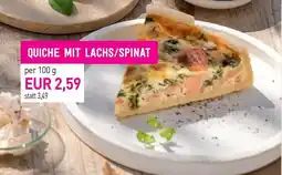 Sutterlüty Quiche mit lachs/spinat Angebot