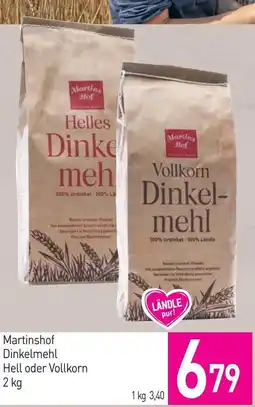 Sutterlüty Martinshof Dinkelmehl Hell oder Vollkorn Angebot