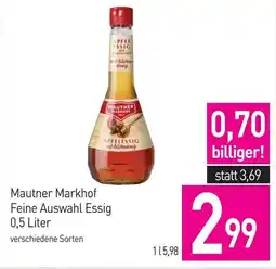 Sutterlüty Mautner Markhof Feine Auswahl Essig Angebot