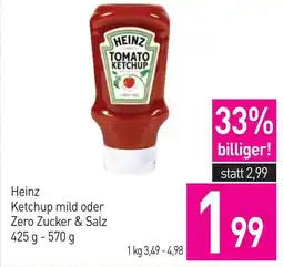 Sutterlüty Heinz Ketchup mild oder Zero Zucker & Salz Angebot