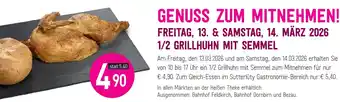 Sutterlüty 1/2 grillhuhn mit semmel Angebot