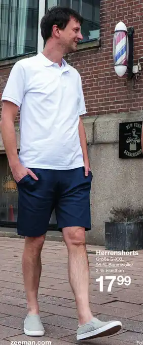 Zeeman Herrenshorts Angebot