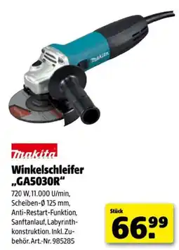 Hagebau Winkelschleifer GA5030R Angebot