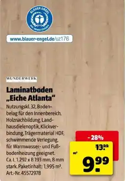 Hagebau Laminatboden Eiche Atlanta Angebot