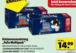 Hagebau Katzennassnahrung Felix Multipack Angebot