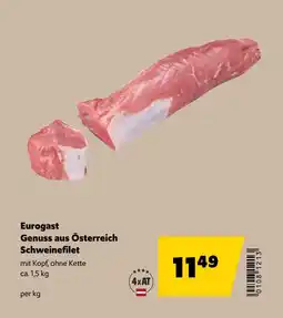 Eurogast Grissemann Eurogast Genuss aus Österreich Schweinefilet Angebot
