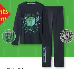 Lidl Kinder-Pyjama Minecraft Angebot