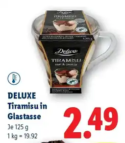 Lidl DELUXE Tiramisu in Glastasse Angebot