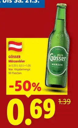 Lidl GÖSSER Märzenbier Angebot