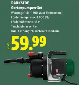Lidl PARKSIDE Gartenpumpen-Set Angebot