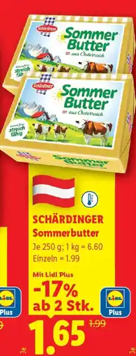 Lidl SCHÄRDINGER Sommerbutter Angebot