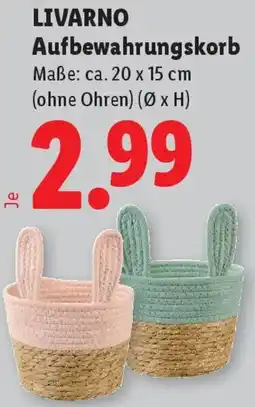Lidl LIVARNO Aufbewahrungskorb Angebot