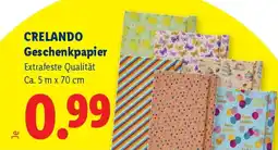 Lidl CRELANDO Geschenkpapier Angebot