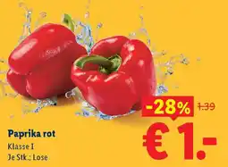 Lidl Paprika rot Angebot