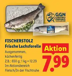 Lidl FISCHERSTOLZ Frische Lachsforelle Angebot