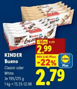 Lidl KINDER Bueno Angebot