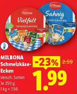 Lidl MILBONA Schmelzkäse- Ecken Angebot
