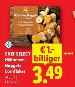 Lidl CHEF SELECT Hähnchen- Nuggets Cornflakes Angebot