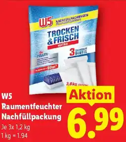 Lidl W5 Raumentfeuchter Nachfüllpackung Angebot