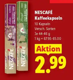 Lidl NESCAFÉ Kaffeekapseln Angebot