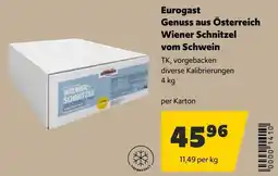 Eurogast Grissemann Eurogast Genuss aus Österreich Wiener Schnitzel vom Schwein Angebot