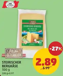 PENNY Steirischer bergkäse Angebot