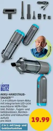 PENNY Lichter blitz akku-handstaub- sauger Angebot
