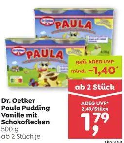 ADEG Dr. Oetker Paula Pudding Vanille mit Schokoflecken Angebot
