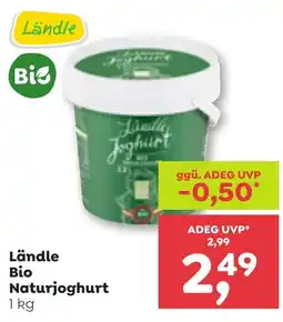 ADEG Ländle Bio Naturjoghurt Angebot