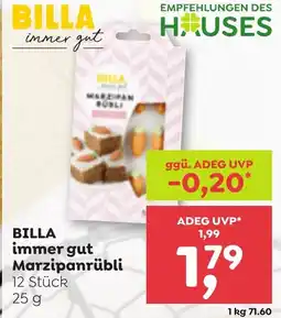 ADEG BILLA immer gut Marzipanrübli Angebot