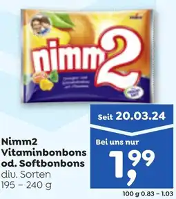 ADEG Nimm2 Vitaminbonbons od. Softbonbons Angebot