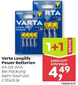 ADEG Varta Longlife Power Batterien Angebot