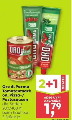 ADEG Oro di Parma Tomatenmark od. Pizza-/ Pastasaucen Angebot