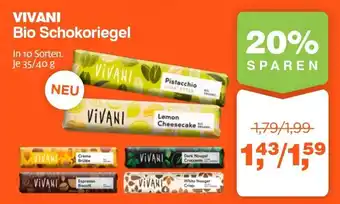Prokopp Vivani bio schokoriegel Angebot