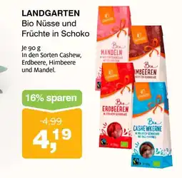 Prokopp LANDGARTEN Bio Nüsse und Früchte in Schoko Angebot