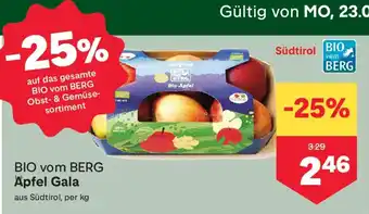 MPreis BIO vom BERG Apfel Gala Angebot