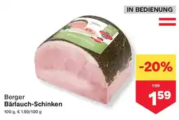 MPreis Berger Bärlauch-Schinken Angebot