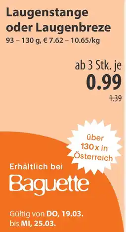MPreis Laugenstange oder Laugenbreze Angebot