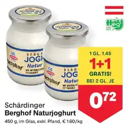MPreis Schärdinger Berghof Naturjoghurt Angebot