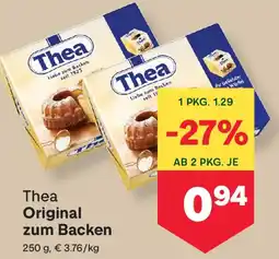 MPreis Thea Original zum Backen Angebot
