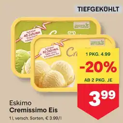 MPreis Eskimo Cremissimo Eis Angebot