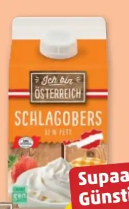 PENNY Ich bin Österreich Schlagobers Angebot