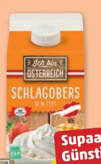 PENNY Ich bin Österreich Schlagobers Angebot